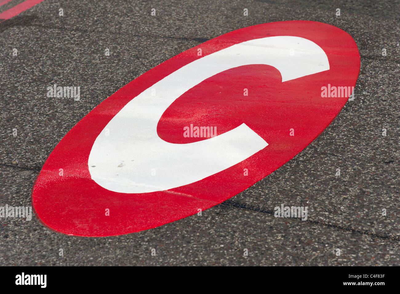 London congestion charge signe, Londres, Royaume-Uni Banque D'Images