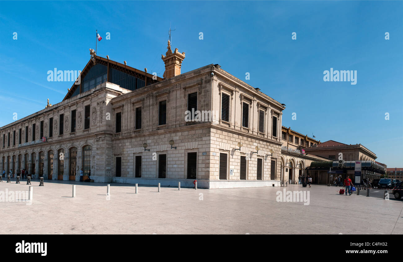 La gare Saint Charles à Marseille Banque D'Images