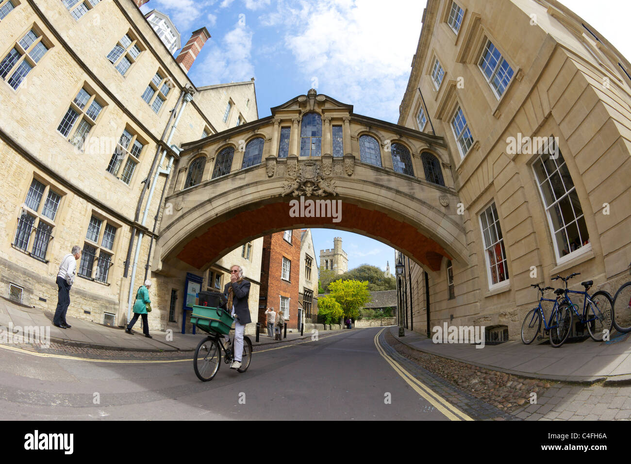Pont des Soupirs, Hertford College, New College Lane, Université d'Oxford, Oxfordshire, England, UK United Kingdom, GO, Great Brita Banque D'Images