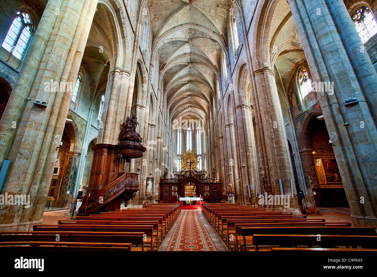 France, Var (83), Saint Maximin la Sainte Baume, la basilique Sainte Marie Madeleine Banque D'Images