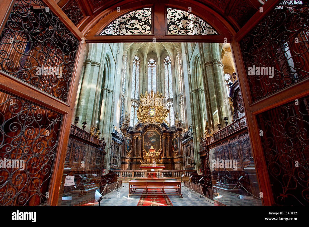 France, Var (83), Saint Maximin la Sainte Baume, la basilique Sainte Marie Madeleine Banque D'Images