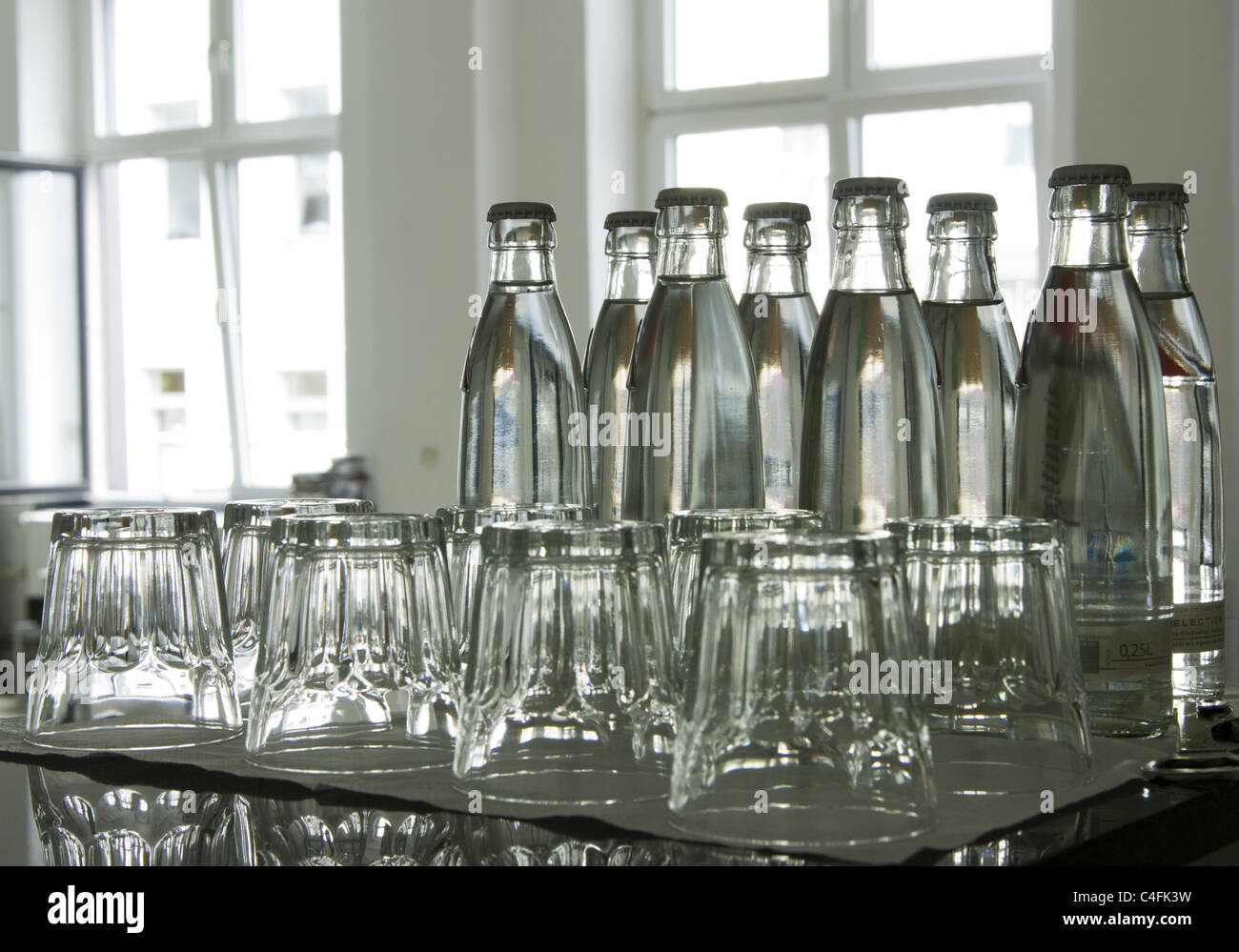 bouteilles d’eau Banque D'Images