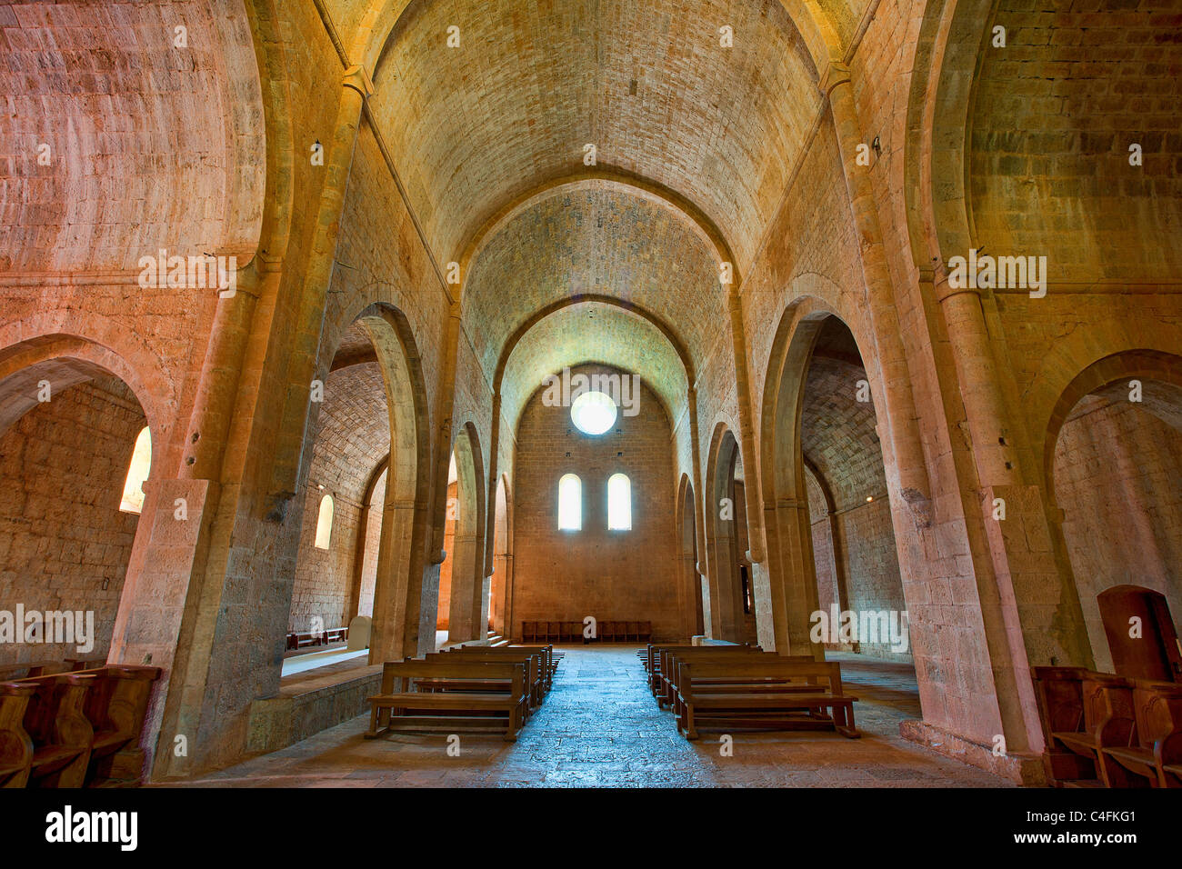 France, Var (83), Le Thoronet Abbaye cistercienne Banque D'Images