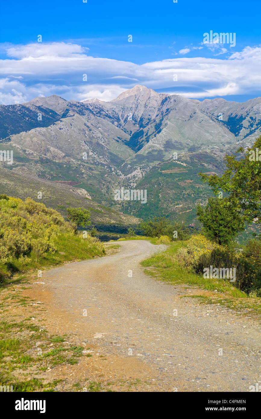 Paysage typiquement grec à la campagne Banque D'Images