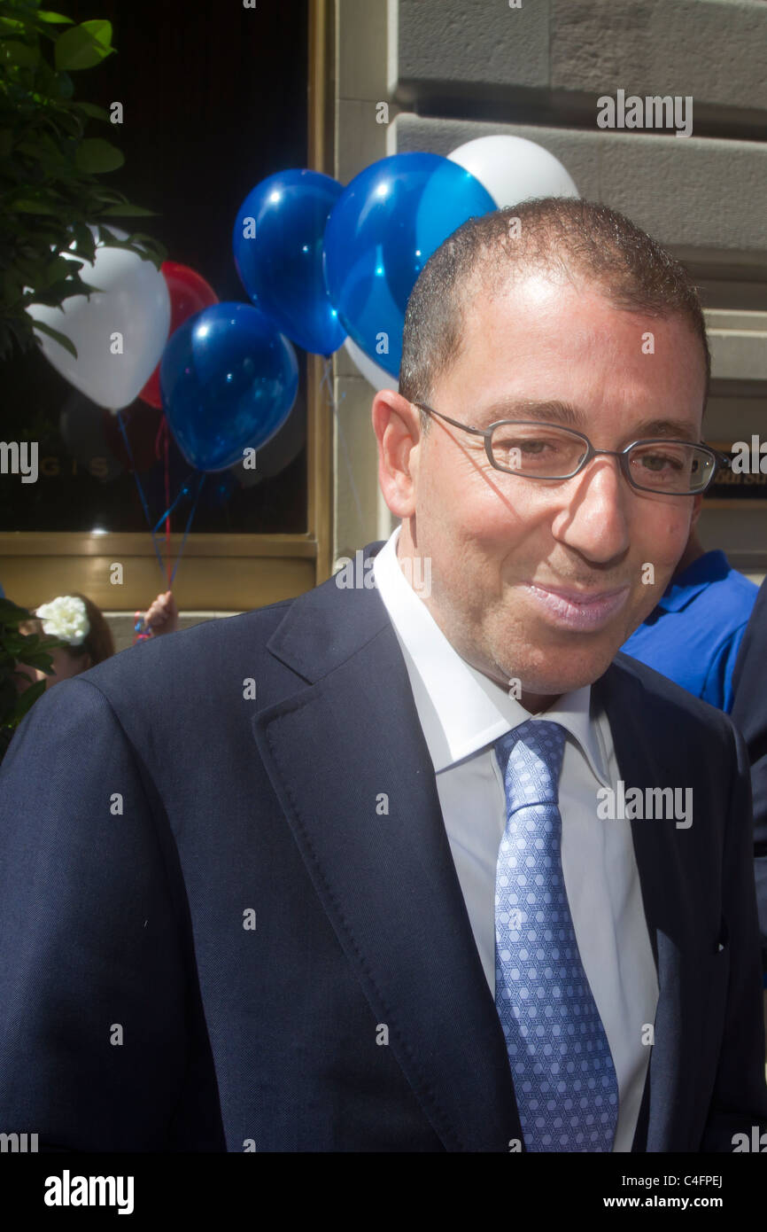 Thor Equities Chef Joseph Sitt a été le grand maréchal de la Parade 2011 Célébrer Israël à New York le 5 juin 2011 Banque D'Images