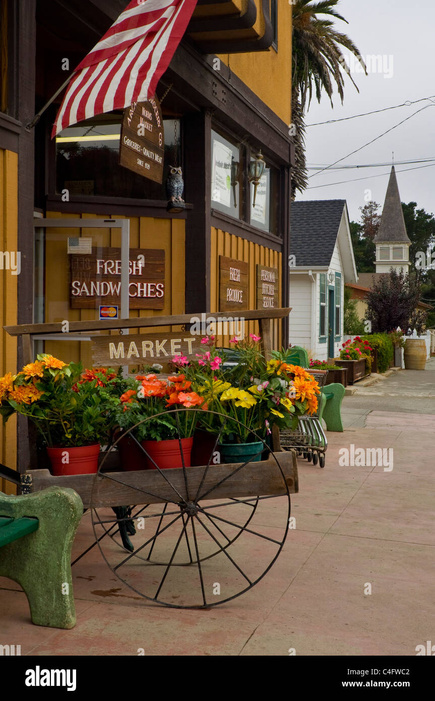 Country store dans 'Downtown' Pescadero, Comté de San Mateo, Californie Banque D'Images