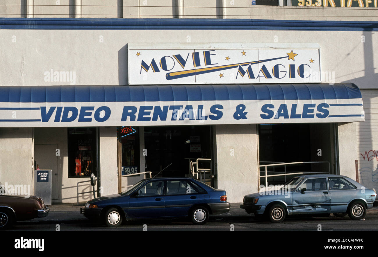 La magie du cinéma video store de San Francisco, Californie Banque D'Images