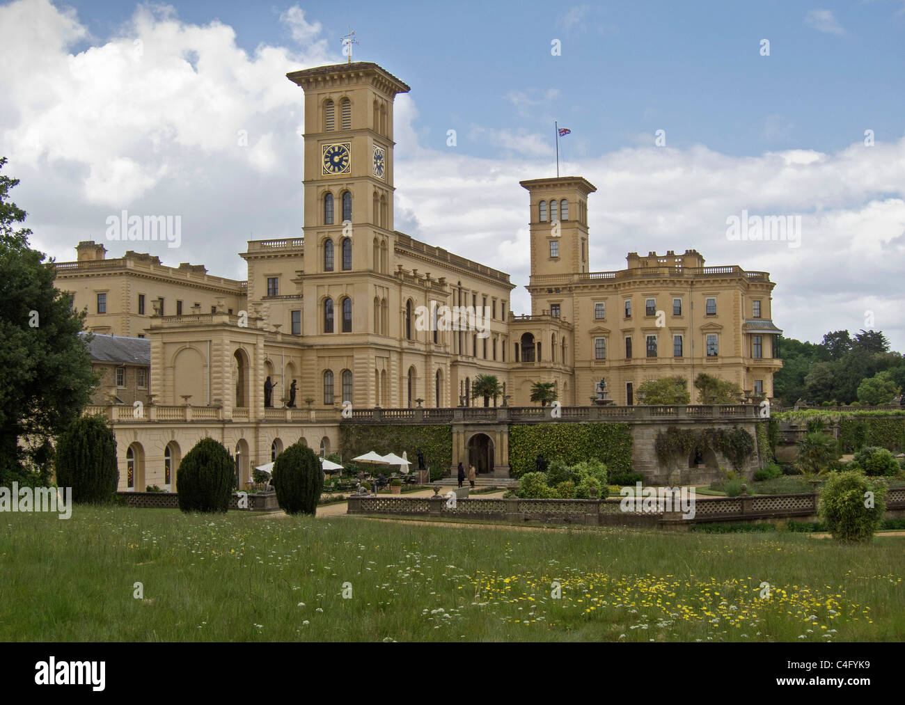 Osborne House, la maison de la reine Victoria, l'île de Wight, Angleterre, RU Banque D'Images