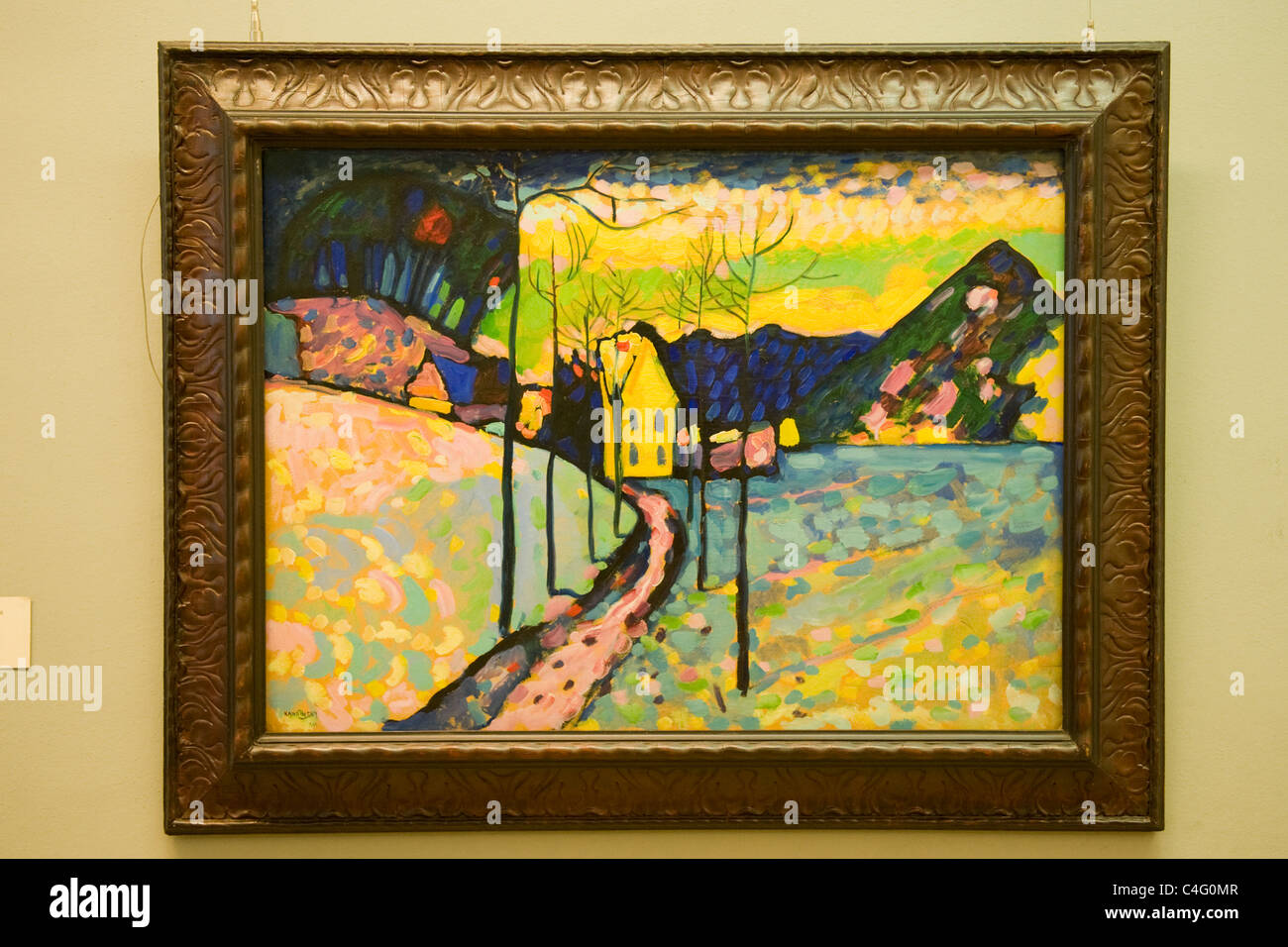 Russie Saint-Pétersbourg Musée de l'Ermitage le Palais d'hiver la peinture impressionniste huile scène pastorale artiste peintre russe Wassily Kandinsky 1866 - 1944 Banque D'Images