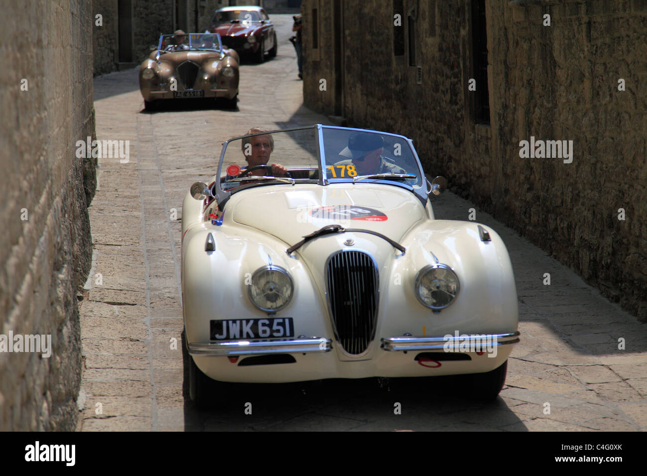 Mille Miglia 2011, Jaguar XK 120 1950 Banque D'Images