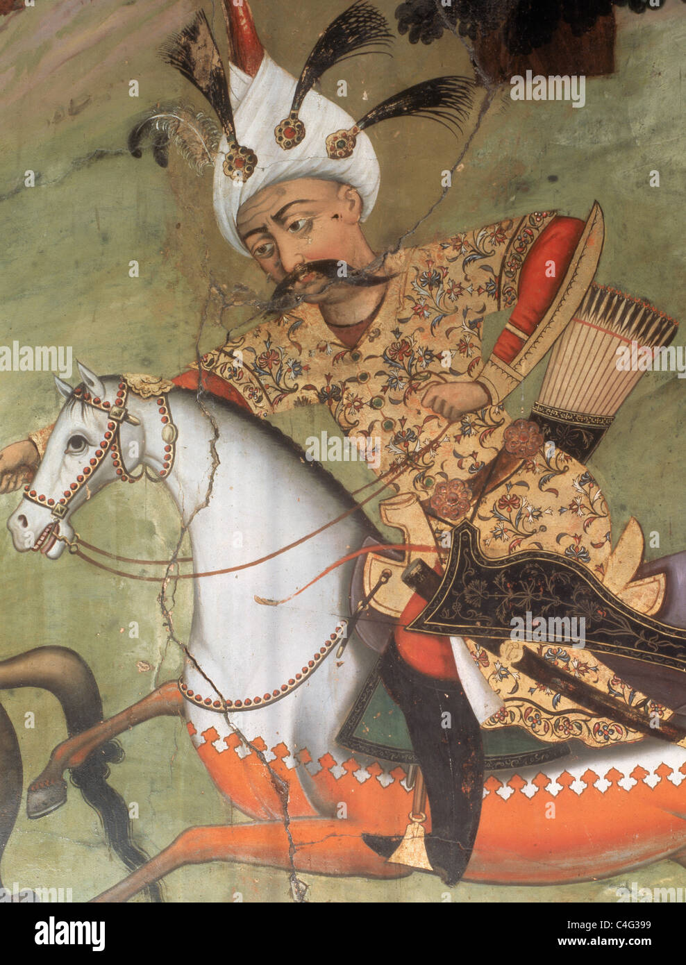 Abbas I le Grand (1571-1629). Shah de la dynastie safavide. Banque D'Images