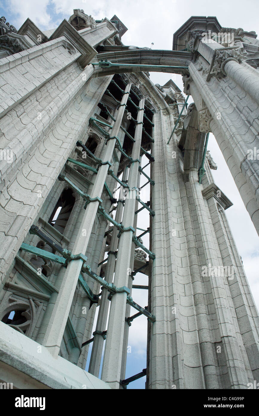 Timbre cathédrale tour Anvers Belgique Banque D'Images