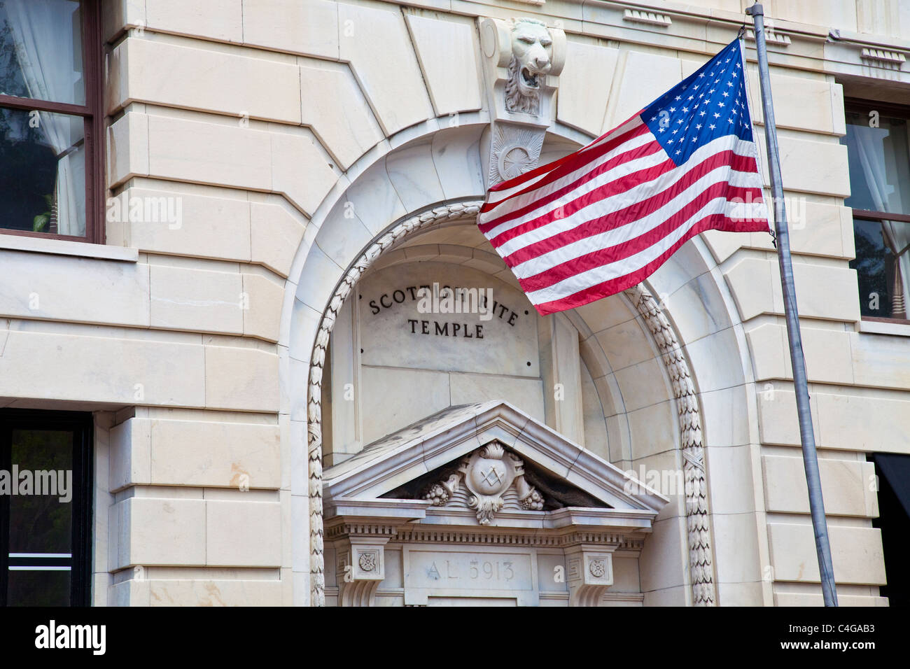 Scottish Rite Temple, Savannah, Georgia Banque D'Images