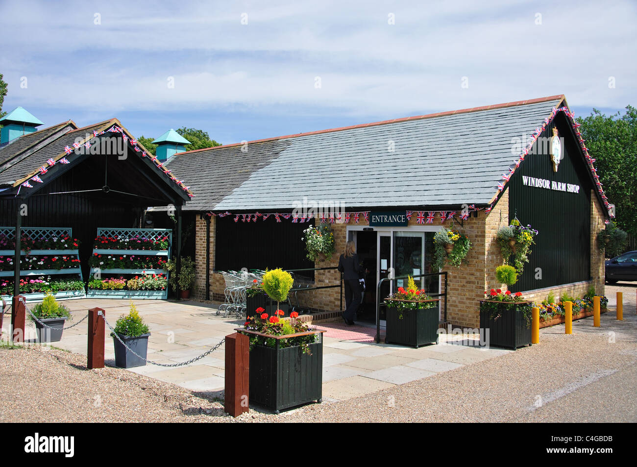 L'Farmshop Windsor, Windsor, Berkshire, Angleterre, Royaume-Uni Banque D'Images