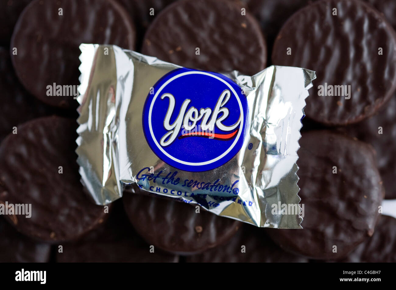 York Peppermint Pattie's. Banque D'Images