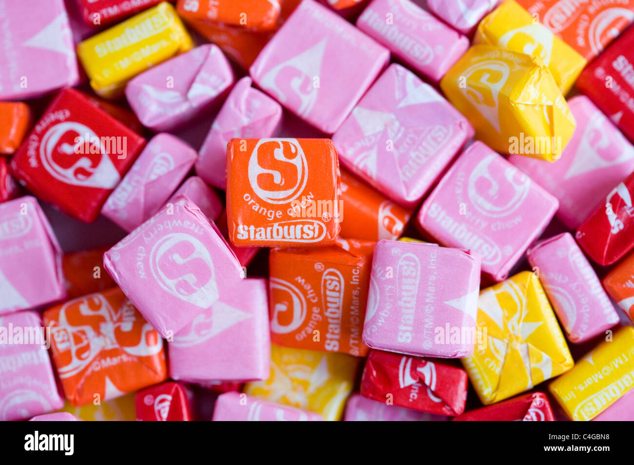 Fruits Starburst candy. Banque D'Images