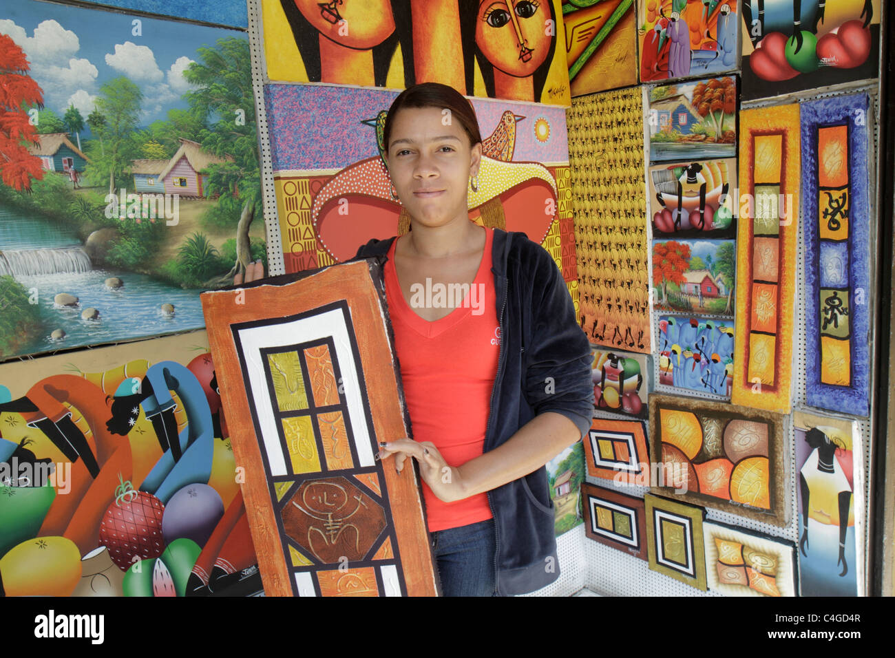 peinture sur toile republique dominicaine
