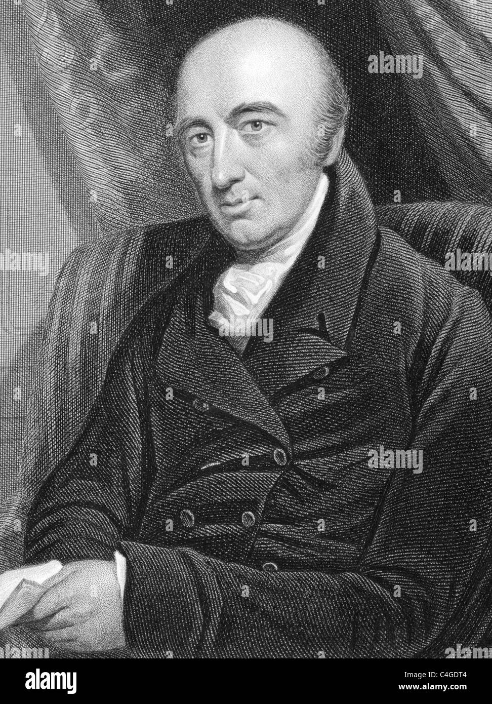 William Hyde Wollaston (1766-1828) sur gravure de 1800. Physicien et chimiste anglais. Banque D'Images