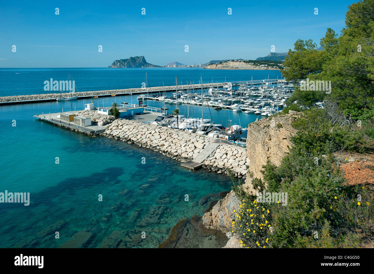 Port, Moraira, Costa Blanca, Espagne Banque D'Images