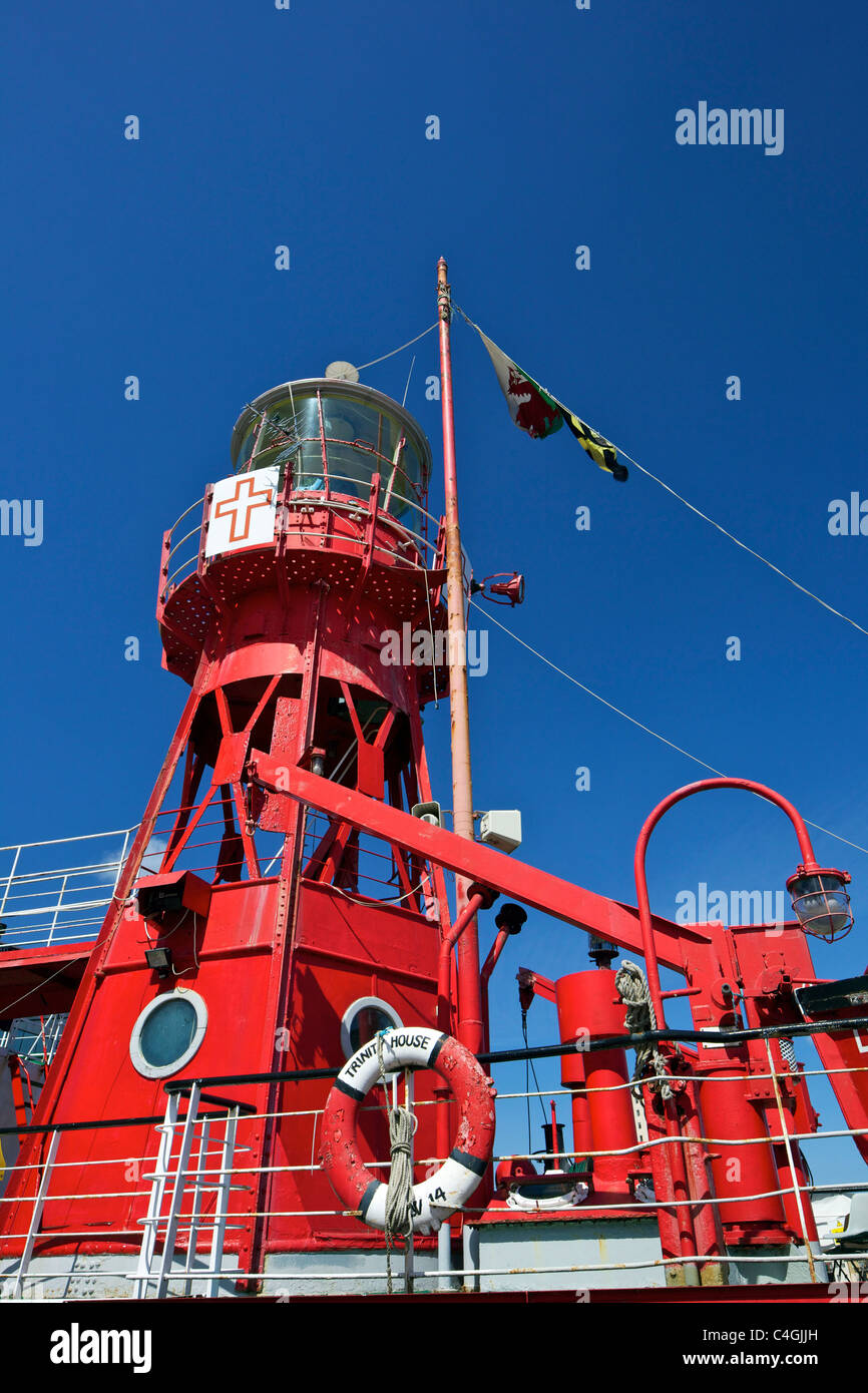 Goleulong Lightship, Cardiff Bay, South Glamorgan, Pays de Galles, Banque D'Images