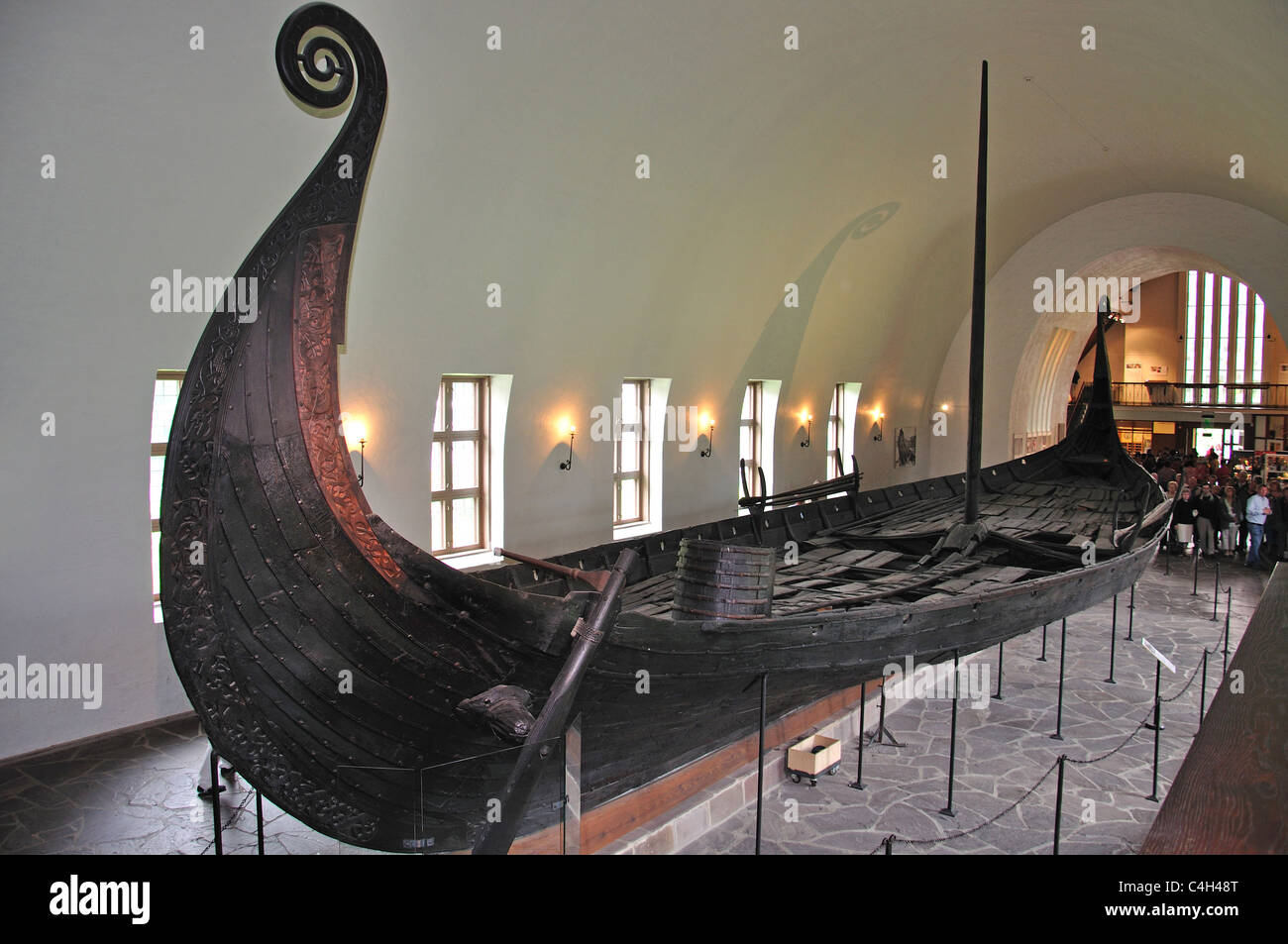 Le 'navire' Oseberg, Viking Ship Museum, Bygdøynesveien, Péninsule de Bygdøy, Oslo, Oslo, comté d'Østlandet, Norvège Région Banque D'Images