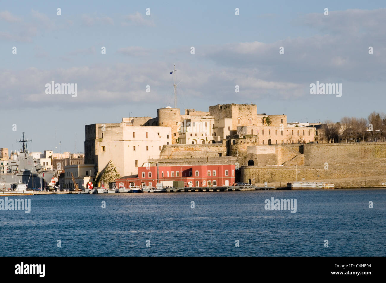 Brindisi Aragon Château fort de la mer italie château forteresse de défense Banque D'Images