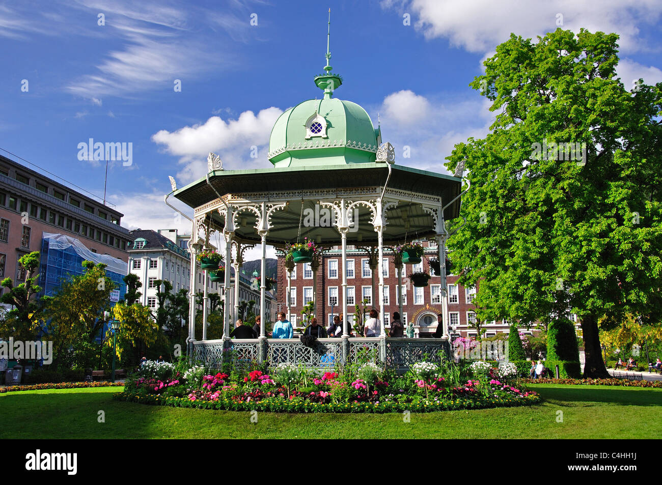 Kiosque à Festplassen, Bergen, comté de Hordaland, Norvège, Région Vestlandet Banque D'Images