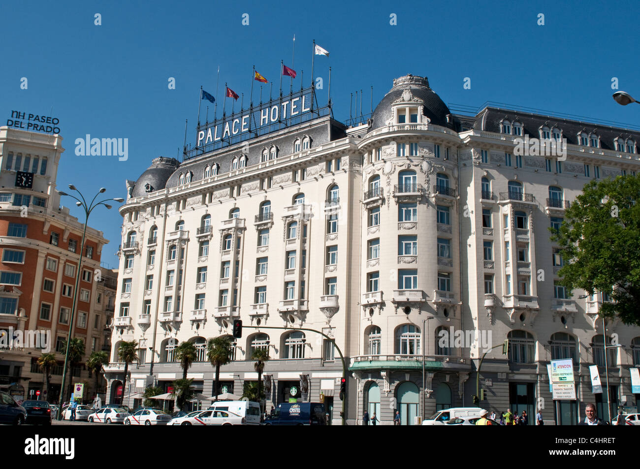 Palace Hotel à Plaza de Canovas del Castillo, Madrid, Espagne Banque D'Images