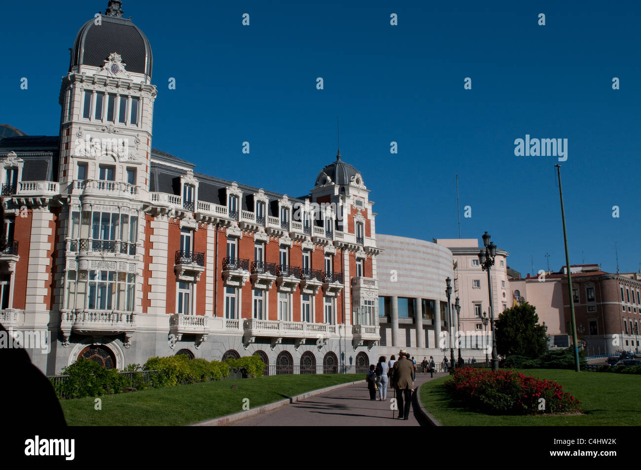 Bâtiment Monumental, Calle Bailen, Madrid, Espagne Banque D'Images