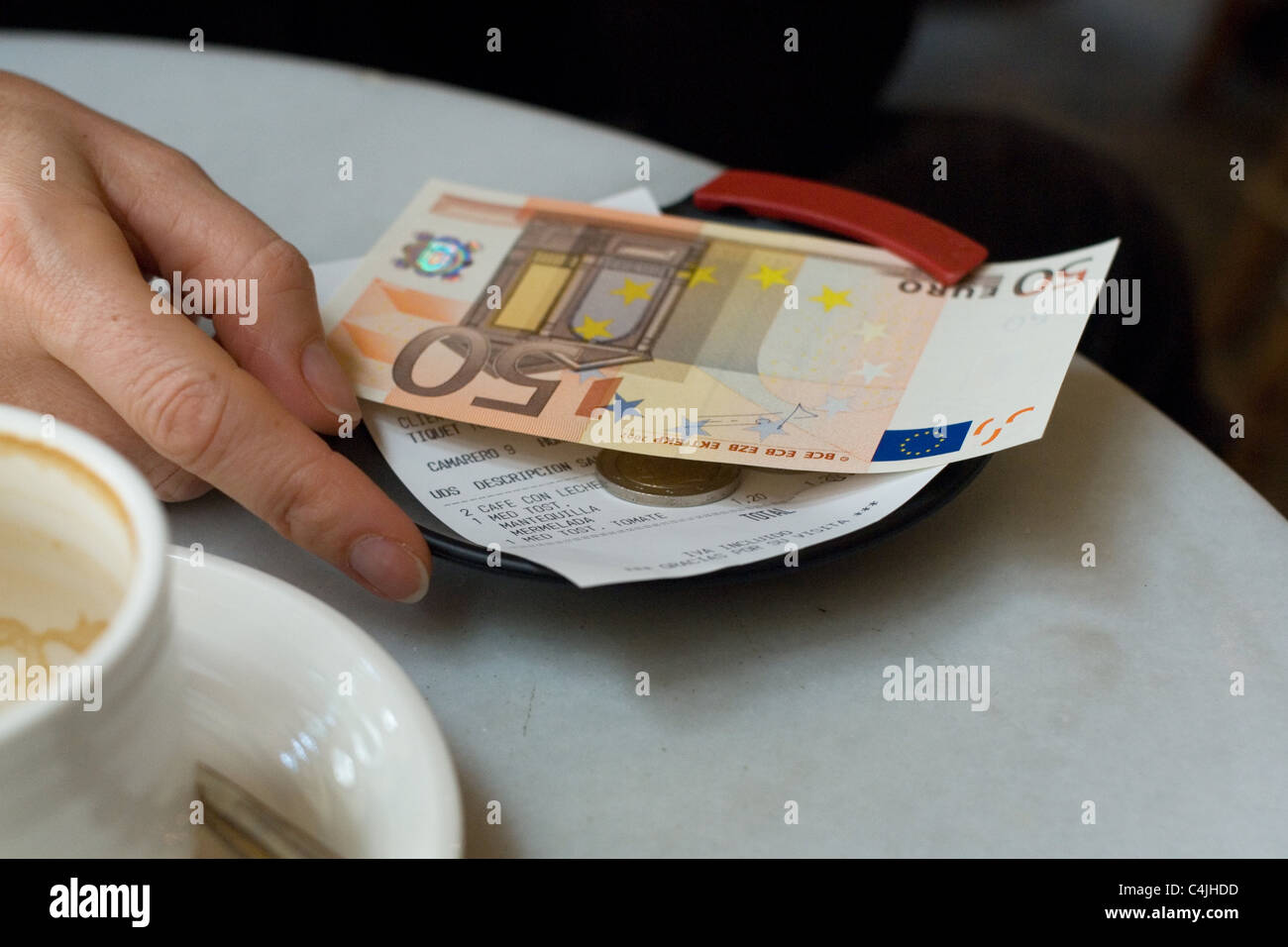 50 euros Banque D'Images