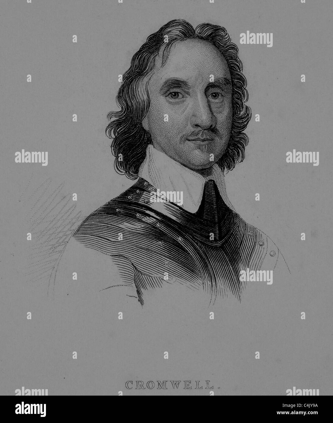 Oliver Cromwell (1599 - 1658) Banque D'Images