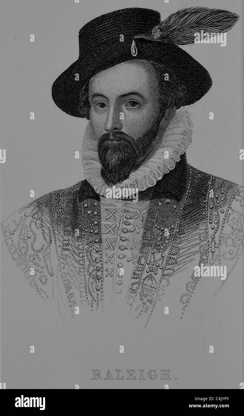 Sir Walter Raleigh (1552 - 1618) Banque D'Images