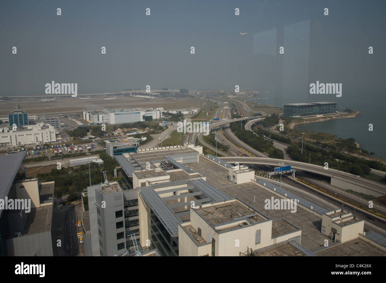 L'aéroport de Chek Lap Kok de Hong Kong Banque D'Images