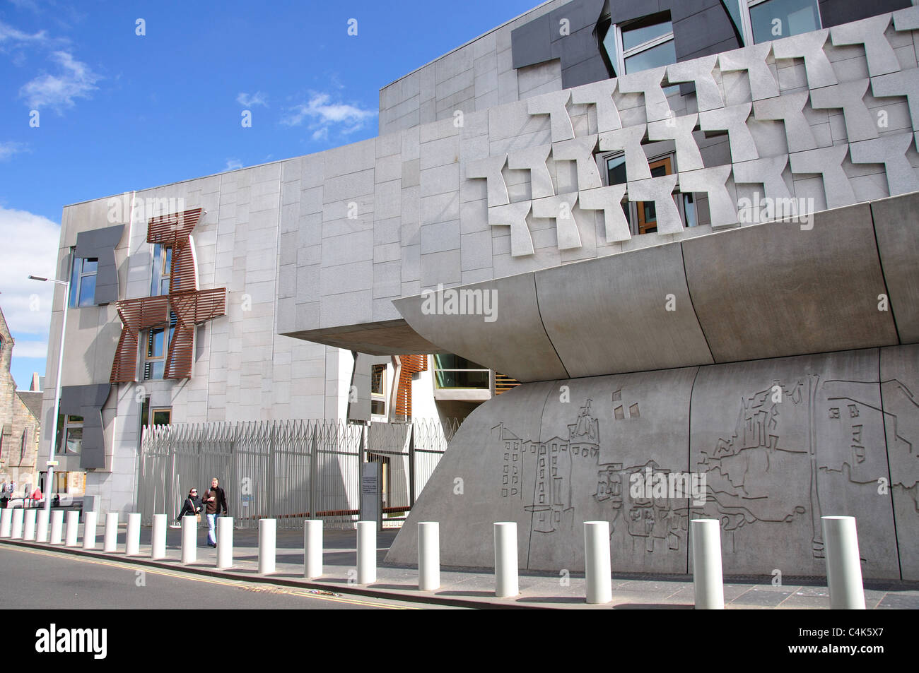 Parlement écossais, Holyrood, vieille ville, Édimbourg, Lothian, Écosse, Royaume-Uni Banque D'Images