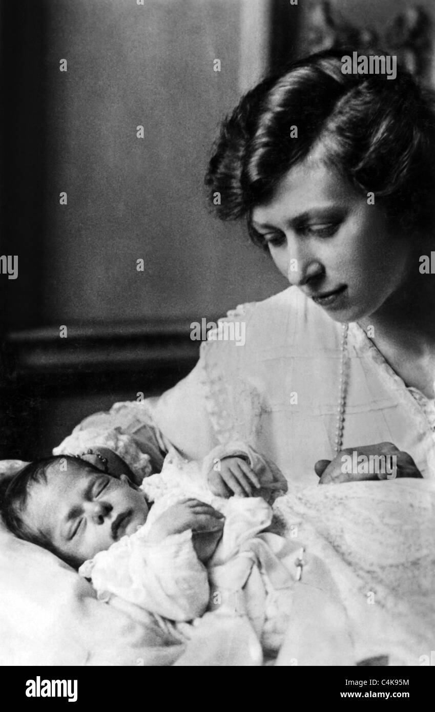 La princesse Mary & GEORGE LASCELLES Famille royale 25 Mars 1923 Banque D'Images