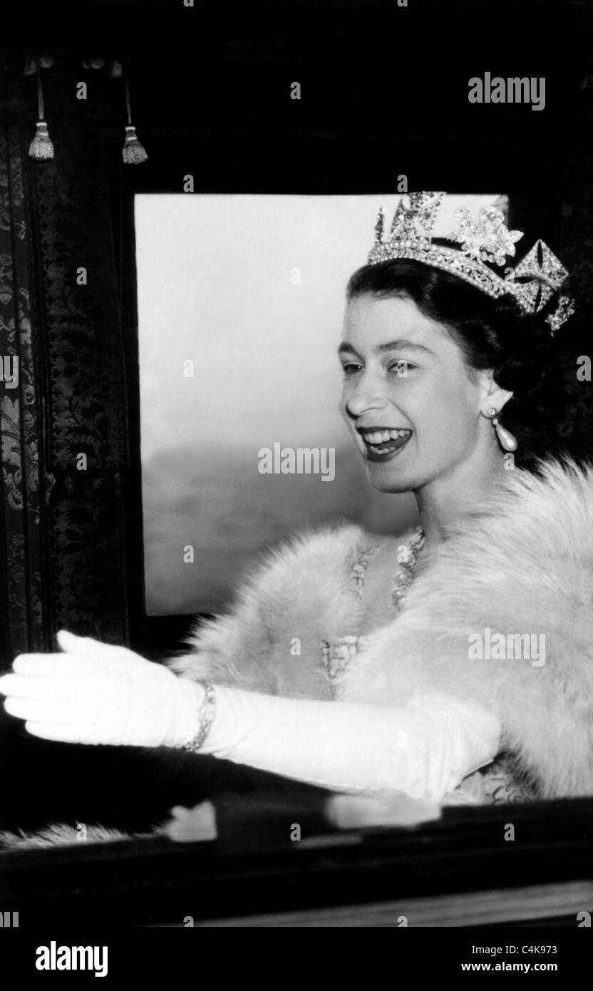 La famille royale LA REINE ELIZABETH II REINE D'ANGLETERRE 01 Mai 1949 Banque D'Images