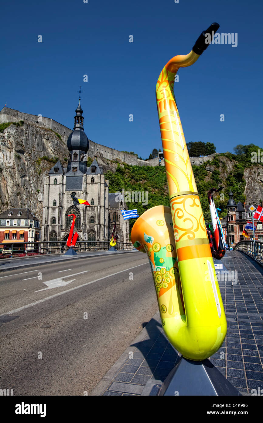 Dinant, Wallonie, Belgique, Europe Banque D'Images