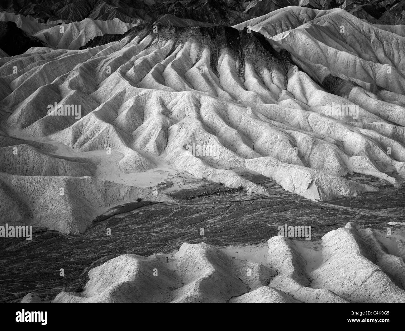 Falaises érodées de Zabriskie Point. Death Valley National Park, Californie Banque D'Images