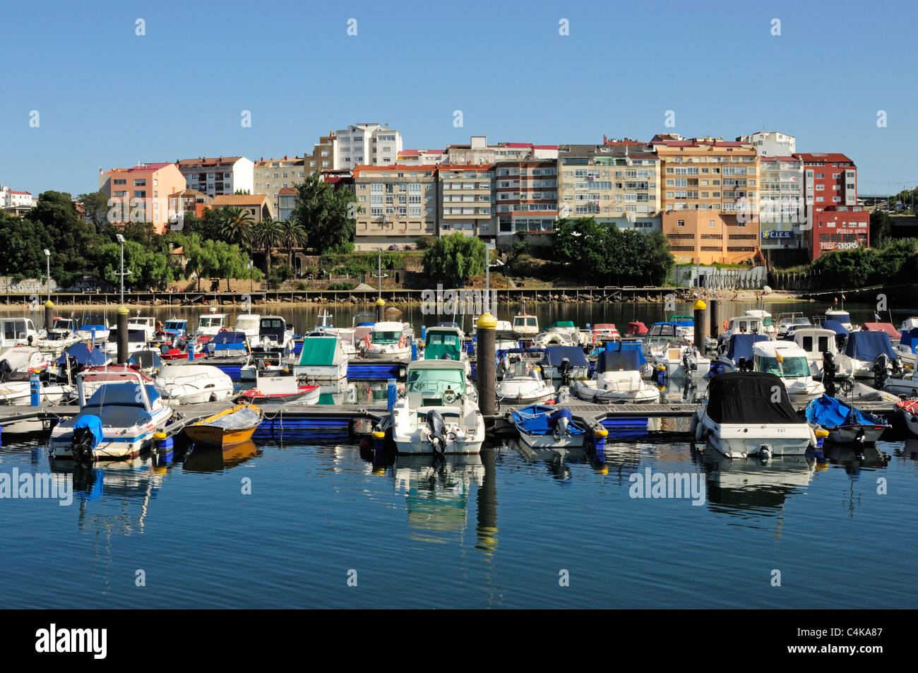 Bouzas, Vigo, Espagne. Banque D'Images