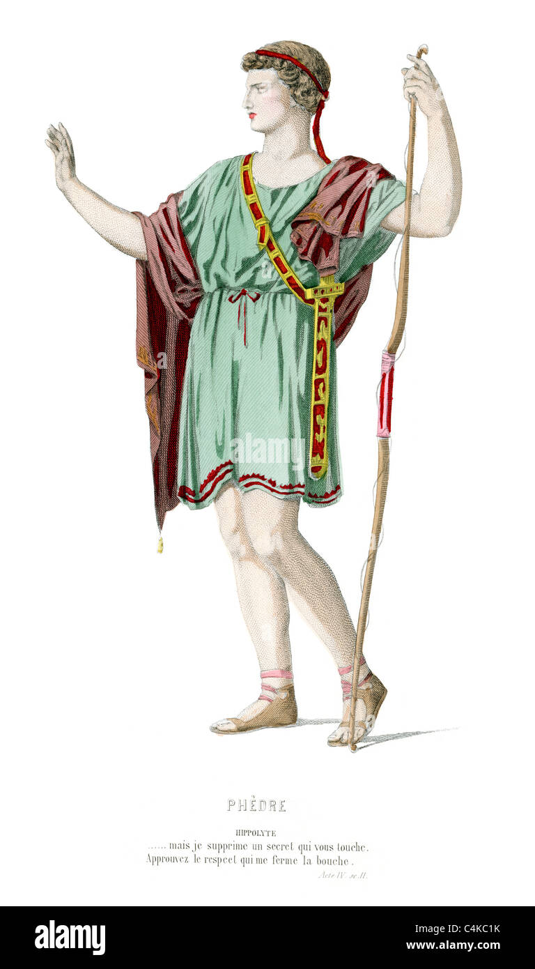 Dans la mythologie grecque, Hippolyte est l'Hippolyta ou Reine Amazonienne qui possédait une ceinture magique elle a été donné par son père Arès Banque D'Images