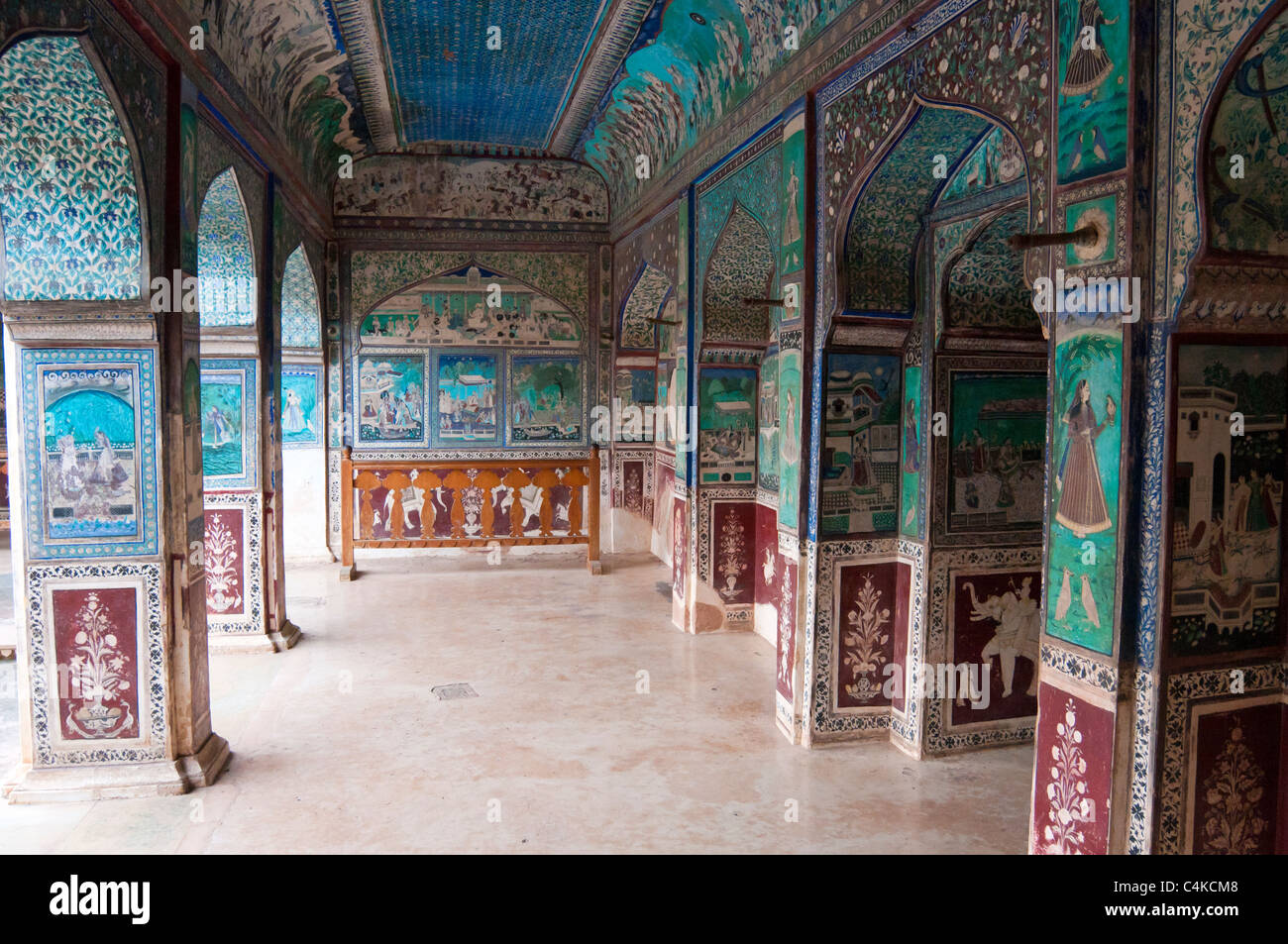 Bundi Palace, Bundi, Rajasthan, Inde, Asie Banque D'Images