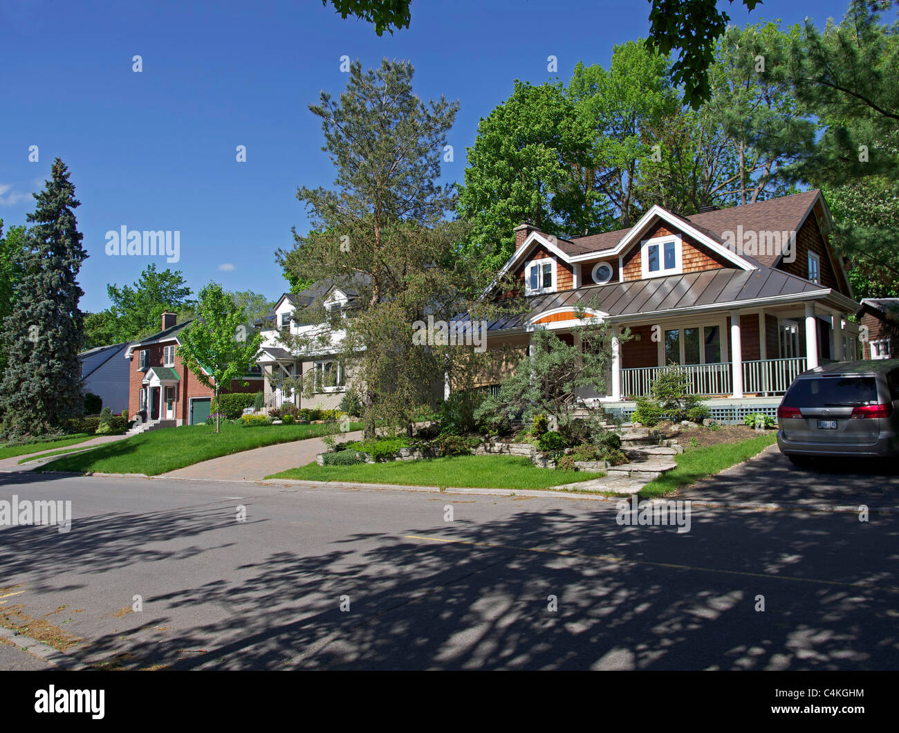 Maisons canadiennes Banque D'Images