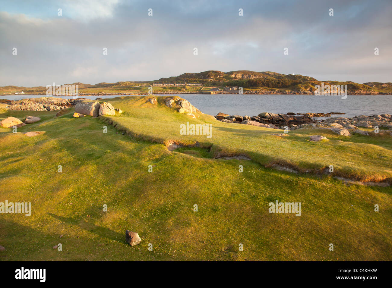 Erraid Fidden ; à partir de la ferme ; Ross of Mull, Ecosse Banque D'Images