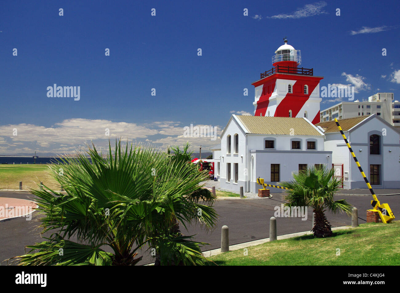 Le phare de Green Point à Cape Town, Afrique du Sud Banque D'Images