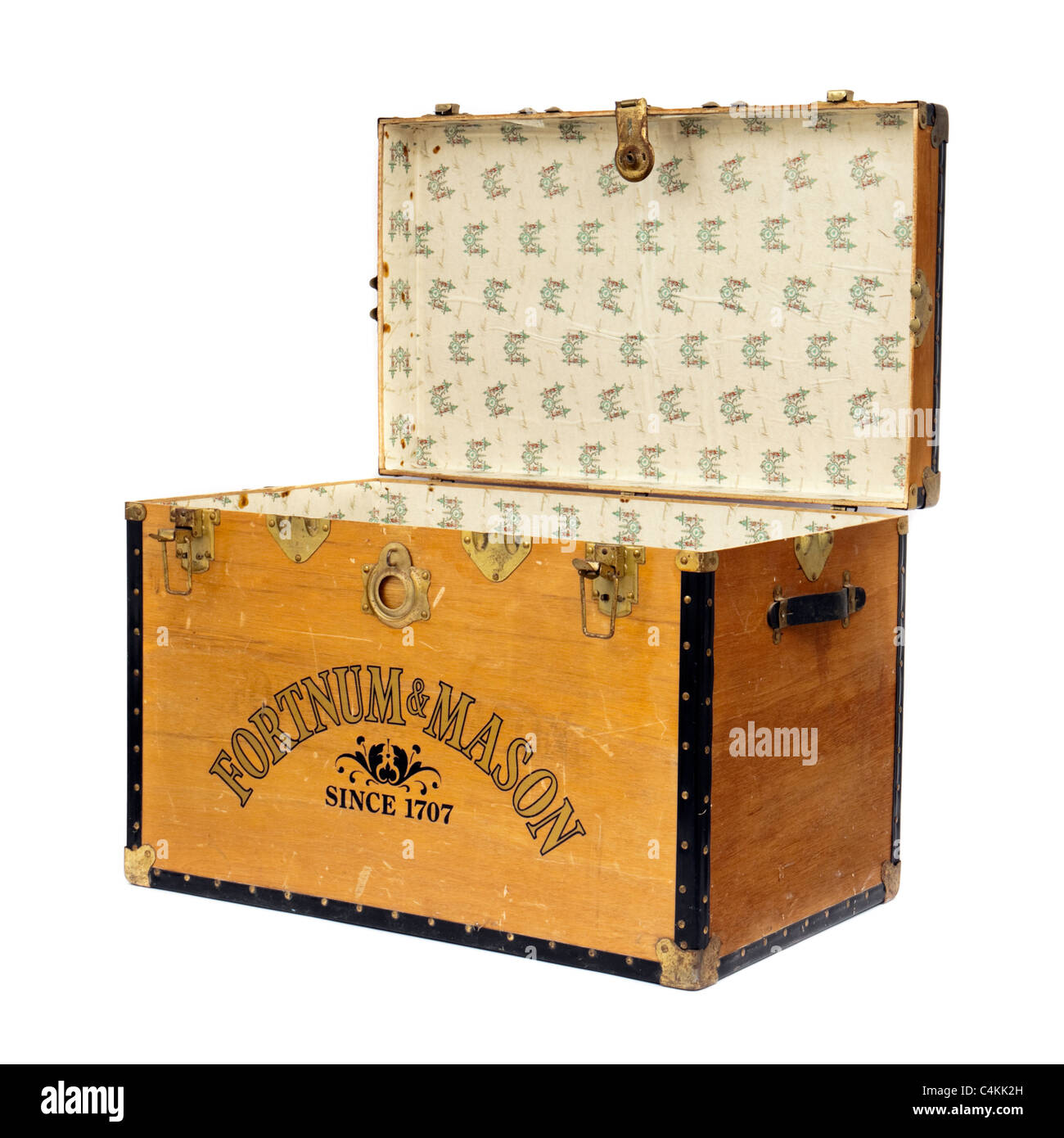 Présentation de Fortnum & Mason Vintage trunk Banque D'Images