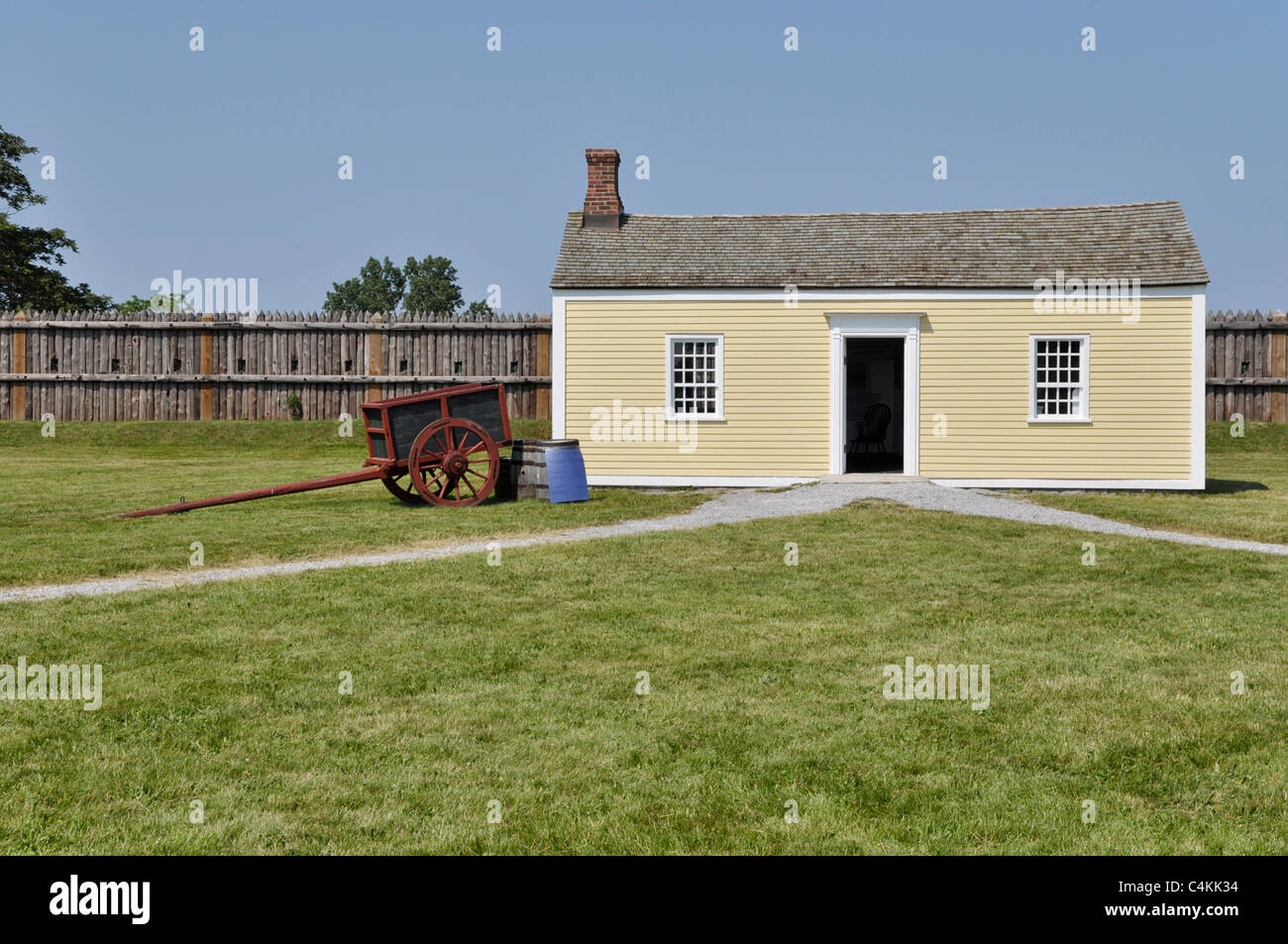 Le fort George, Niagara on the Lake Banque D'Images