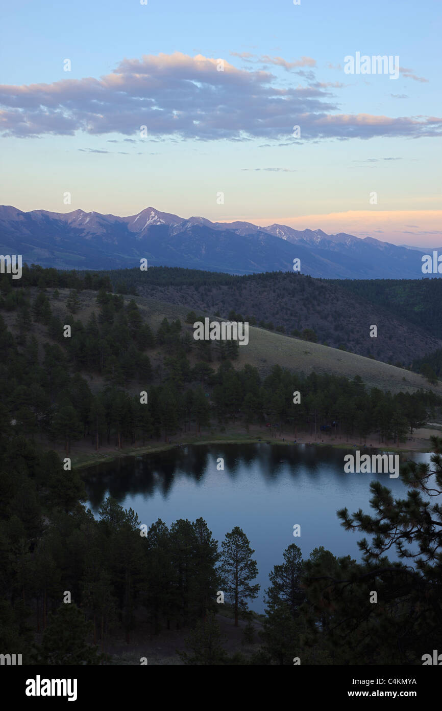 O'Haver Lake dans le Sawatch Range dans les Montagnes Rocheuses du Colorado. Banque D'Images
