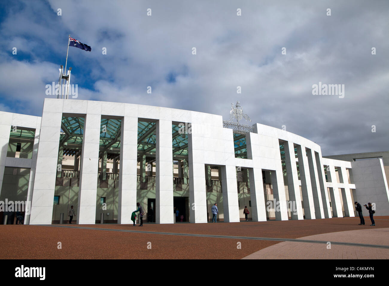Nouveau Parlement Canberra, ACT, Australie Banque D'Images