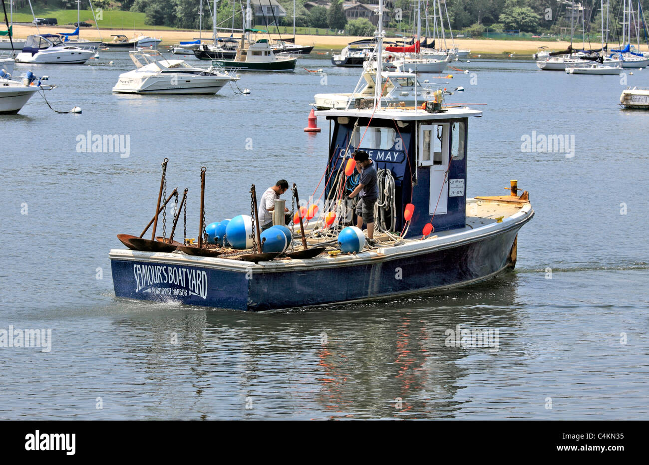 Northport Harbour Long Island NY Banque D'Images