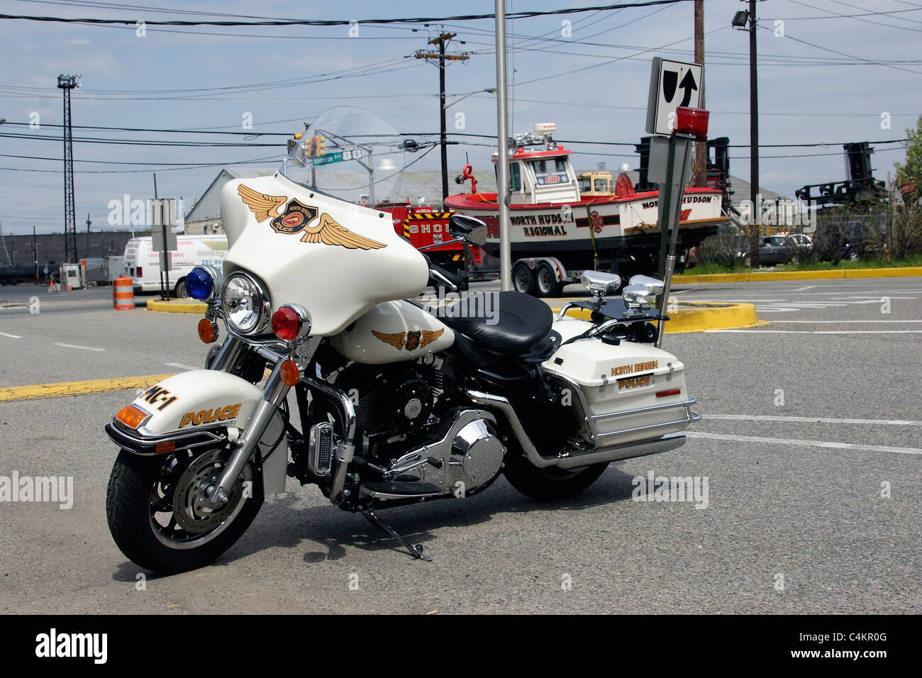 Harley Davidson Police bike Photo Stock Alamy